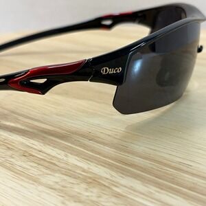 Duco Men Polarized Sports Sunglasses Black Wrap 5 Interchangeable Lenses Set